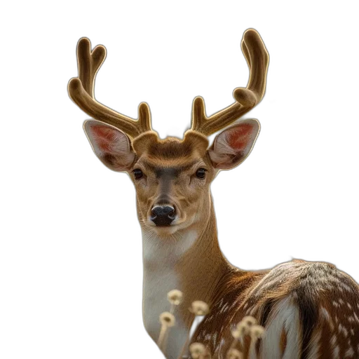 animal, crown, creature, staff, photorealistic, 3d render, concept art, fantasy art transparent PNG cut-out