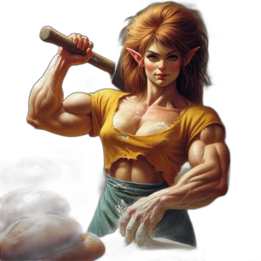 staff, weapon, sword, fantasy art, concept art, photorealistic, oil painting, red-haired transparent PNG cut-out