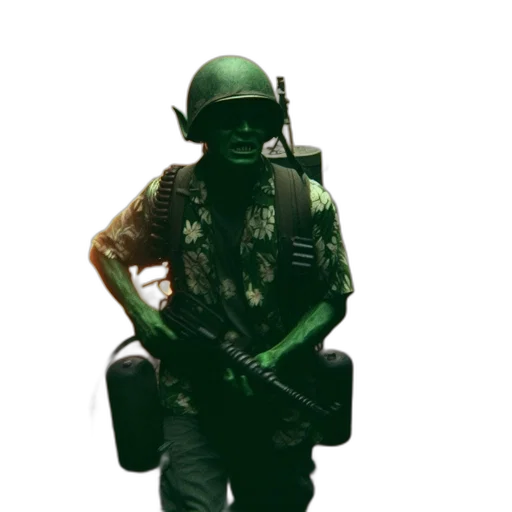 staff, weapon, jacket, mask, concept art, 3d render, pixel art, photorealistic transparent PNG cut-out
