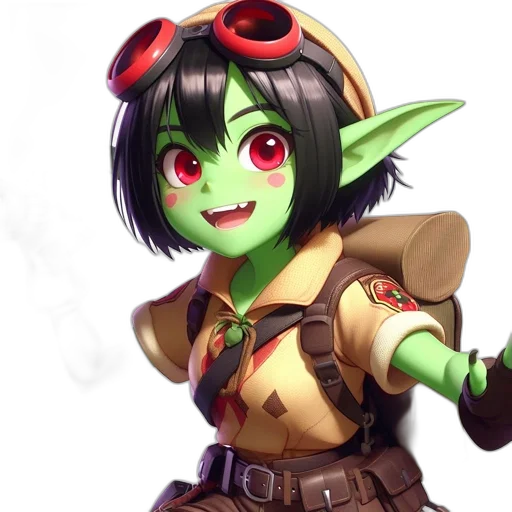 staff, face, dragon, fantasy art, concept art, 3d render, anime, green transparent PNG cut-out