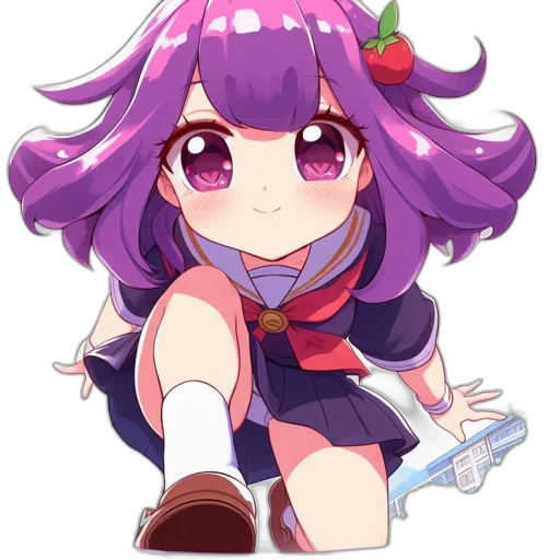 weapon, staff, creature, flower, anime, pixel art, cartoon, concept art transparent PNG cut-out