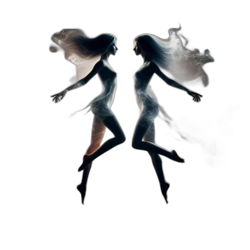 hair, dress, concept art, fantasy art, pixel art, comic book art, outer space, monochrome transparent PNG cut-out