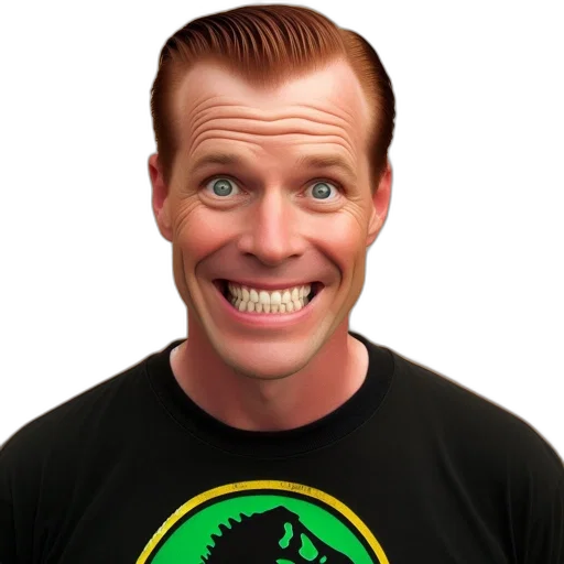 face, hair, staff, creature, photorealistic, man, smiling, widely transparent PNG cut-out