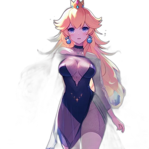 dress, crown, dragon, creature, concept art, anime, fantasy art, watercolor transparent PNG cut-out