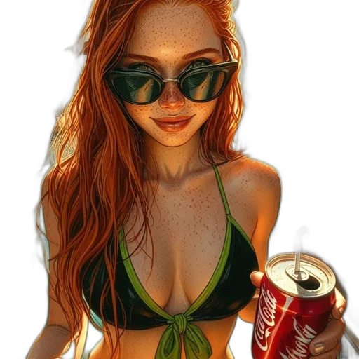 bottle, jacket, dress, face, photorealistic, fantasy art, oil painting, cartoon transparent PNG cut-out
