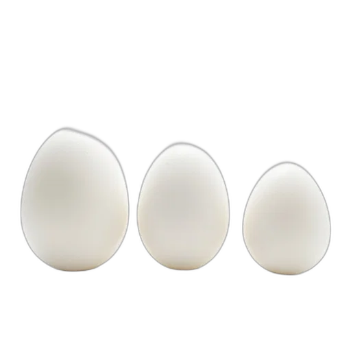 jewelry, food, crown, collection, three, white, translucent, eggs transparent PNG cut-out