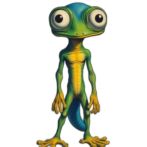 creature, animal, staff, robot, concept art, 3d render, photorealistic, cartoon transparent PNG cut-out