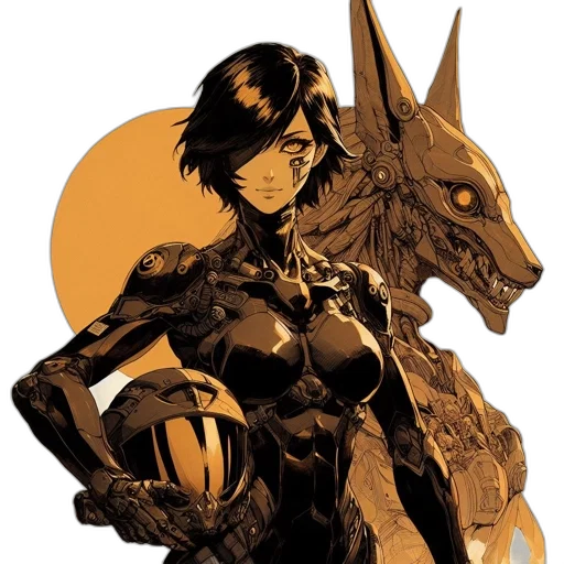 dragon, comic book art, concept art, fantasy art, anime, golden, orange-dominated, environment transparent PNG cut-out