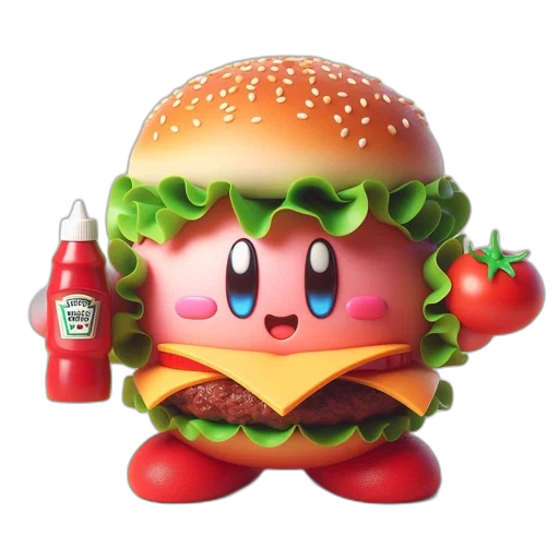 food, animal, creature, weapon, 3d render, concept art, pixel art, vaporwave transparent PNG cut-out