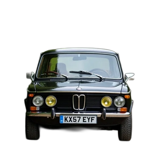car, photorealistic, black, compact, license, plate, reading, kx57 transparent PNG cut-out