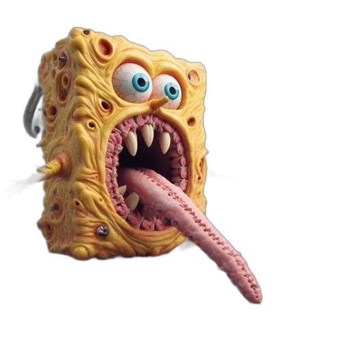 creature, mask, food, robot, 3d render, concept art, photorealistic, monstrous transparent PNG cut-out