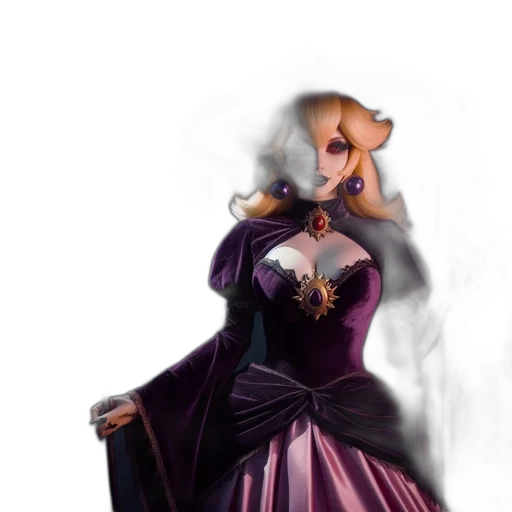 dress, staff, mask, dragon, fantasy art, concept art, anime, pixel art transparent PNG cut-out