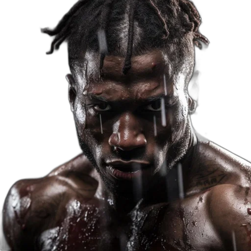 face, hair, animal, weapon, photorealistic, image, shows, man transparent PNG cut-out