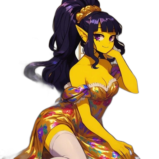 dress, dragon, mask, crown, fantasy art, pixel art, concept art, anime transparent PNG cut-out