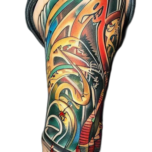 shoes, photo, tattoo, sleeve transparent PNG cut-out