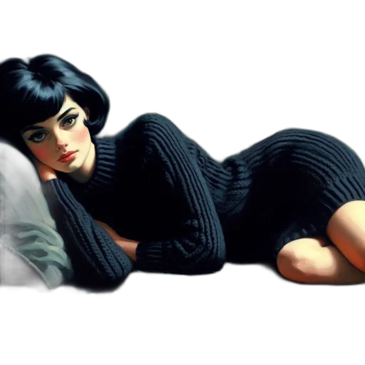 dress, photorealistic, 3d render, concept art, comic book art, monochrome, dark, woman transparent PNG cut-out