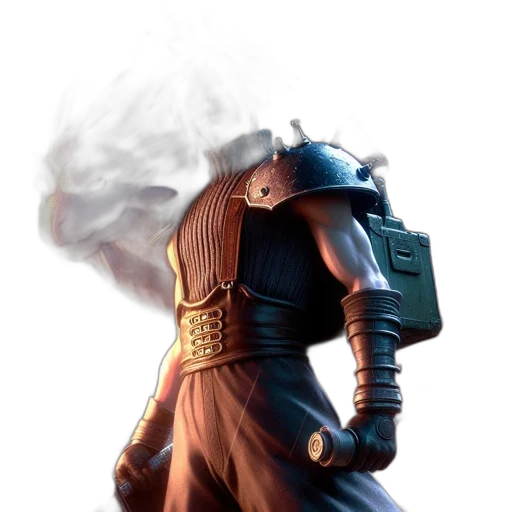 robot, mask, dragon, weapon, concept art, fantasy art, 3d render, photorealistic transparent PNG cut-out
