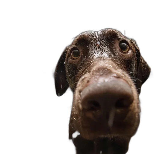 face, animal, creature, staff, close-up, wet, labrador, dog transparent PNG cut-out