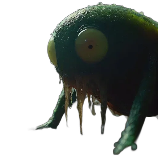 creature, animal, mask, face, 3d render, concept art, photorealistic, underwater transparent PNG cut-out