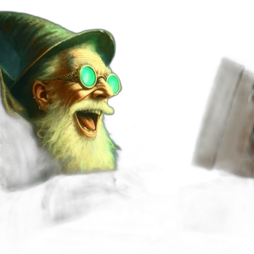hat, face, staff, mask, concept art, fantasy art, 3d render, photorealistic transparent PNG cut-out