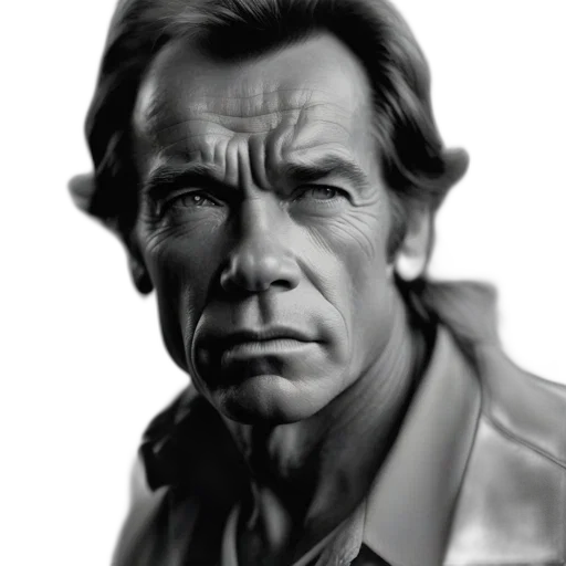 face, jacket, photorealistic, comic book art, 3d render, concept art, monochromatic, portrait transparent PNG cut-out