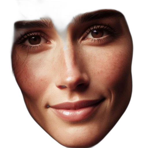 face, mask, robot, crown, photorealistic, 3d render, concept art, cartoon transparent PNG cut-out