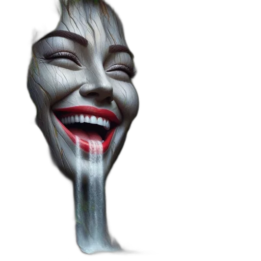 mask, face, staff, umbrella, concept art, 3d render, photorealistic, smiling transparent PNG cut-out
