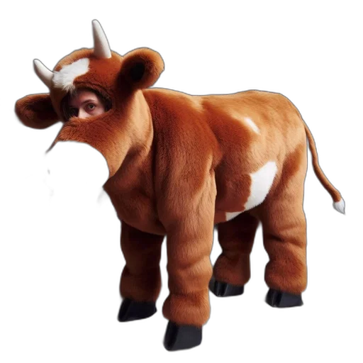 animal, creature, 3d render, concept art, photorealistic, individual, wears, lifelike transparent PNG cut-out