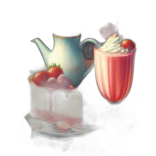 food, crown, 3d render, photorealistic, concept art, watercolor, red, pastel transparent PNG cut-out