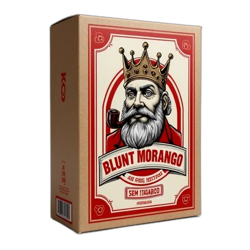 crown, cardboard, box, red, white, label, featuring, cartoon transparent PNG cut-out