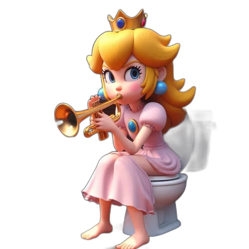 crown, dress, weapon, concept art, 3d render, pixel art, vaporwave, animated transparent PNG cut-out