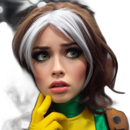 face, comic book art, photorealistic, fantasy art transparent PNG cut-out