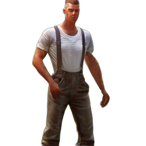 jacket, weapon, staff, robot transparent PNG cut-out
