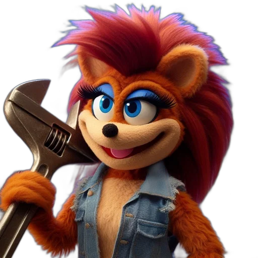 staff, animal, jacket, weapon, 3d render, concept art, cartoon, photorealistic transparent PNG cut-out