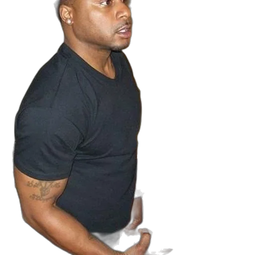staff, man, black, shirt, stands, living, room, holding transparent PNG cut-out