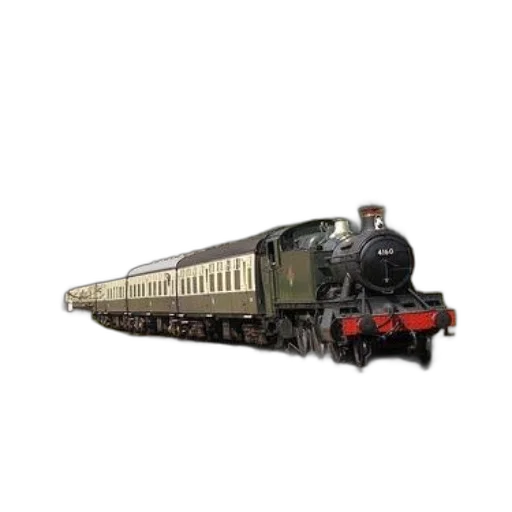 photorealistic, 3d render, vintage, steam, train, number, 4160, front transparent PNG cut-out