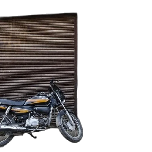 car, photorealistic, 3d render, vintage, motorcycle, parked, front, old transparent PNG cut-out