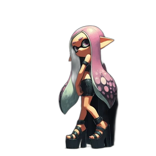 mask, weapon, creature, dress, concept art, pixel art, 3d render, vaporwave transparent PNG cut-out