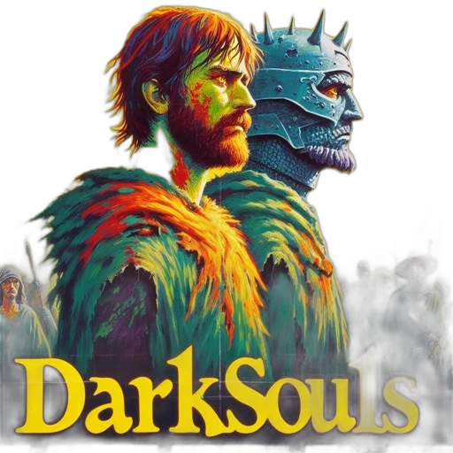 mask, concept art, fantasy art, comic book art, two, characters, game, dark transparent PNG cut-out
