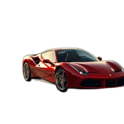 car, animal, weapon, 3d render, photorealistic, concept art, red, sports transparent PNG cut-out