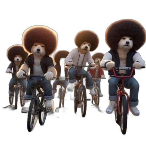 hair, hat, car, concept art, 3d render, cartoon, photorealistic, dog-like transparent PNG cut-out