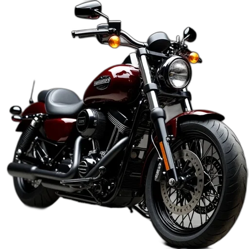 weapon, photorealistic, 3d render, 2012, harley, sports, glide, shown transparent PNG cut-out