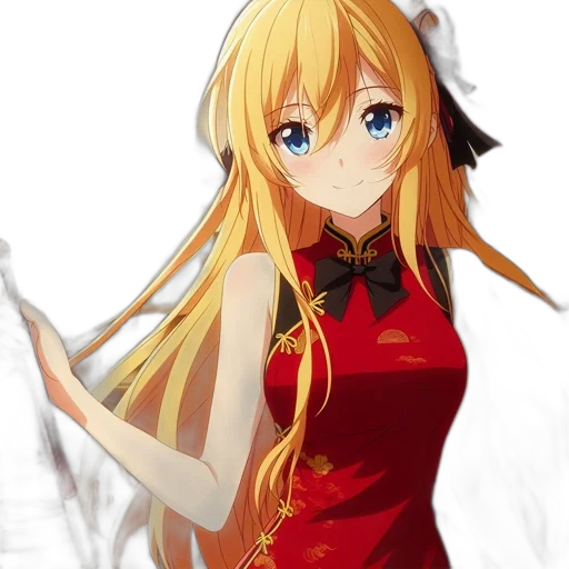 dress, staff, dragon, weapon, anime, cartoon, pixel art, fantasy art transparent PNG cut-out