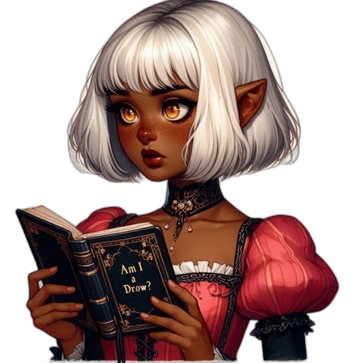 face, staff, fantasy art, concept art, pixel art, comic book art, dark, female transparent PNG cut-out