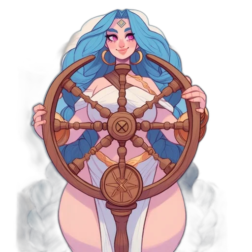 staff, dress, fantasy art, concept art, pixel art, watercolor, blue, pastel transparent PNG cut-out