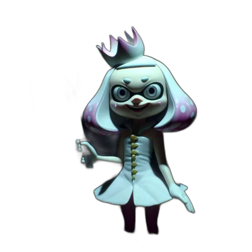 crown, staff, creature, mask, concept art, 3d render, pixel art, cartoon transparent PNG cut-out