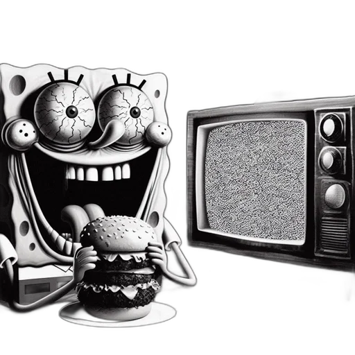 robot, furniture, food, mask, cartoon, 3d render, concept art, comic book art transparent PNG cut-out