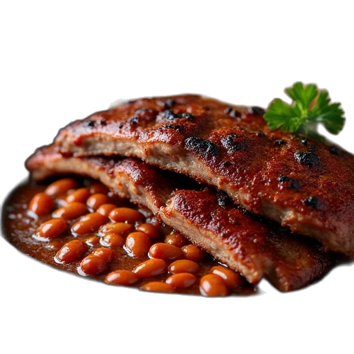 food, crown, animal, photorealistic, 3d render, barbecue, platter, ribs transparent PNG cut-out