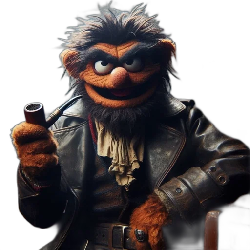 staff, jacket, animal, concept art, 3d render, anthropomorphic, furry, creature transparent PNG cut-out