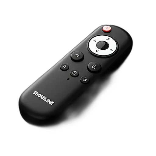 weapon, staff, 3d render, black, remote, control, white, logo transparent PNG cut-out